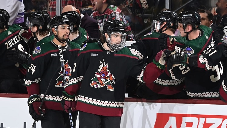 Dobrá mentalita hráče Arizony Coyotes Matiase Maccelliho